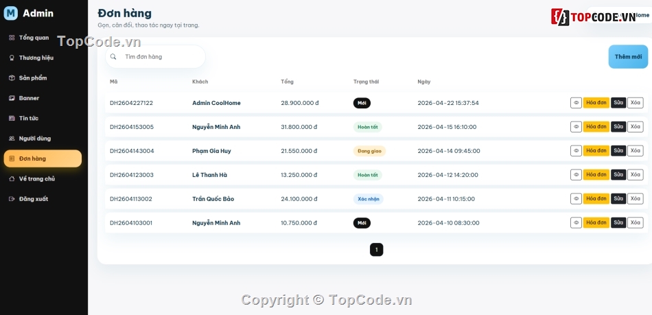 bán website,website bán điều hòa,web bán điều hòa